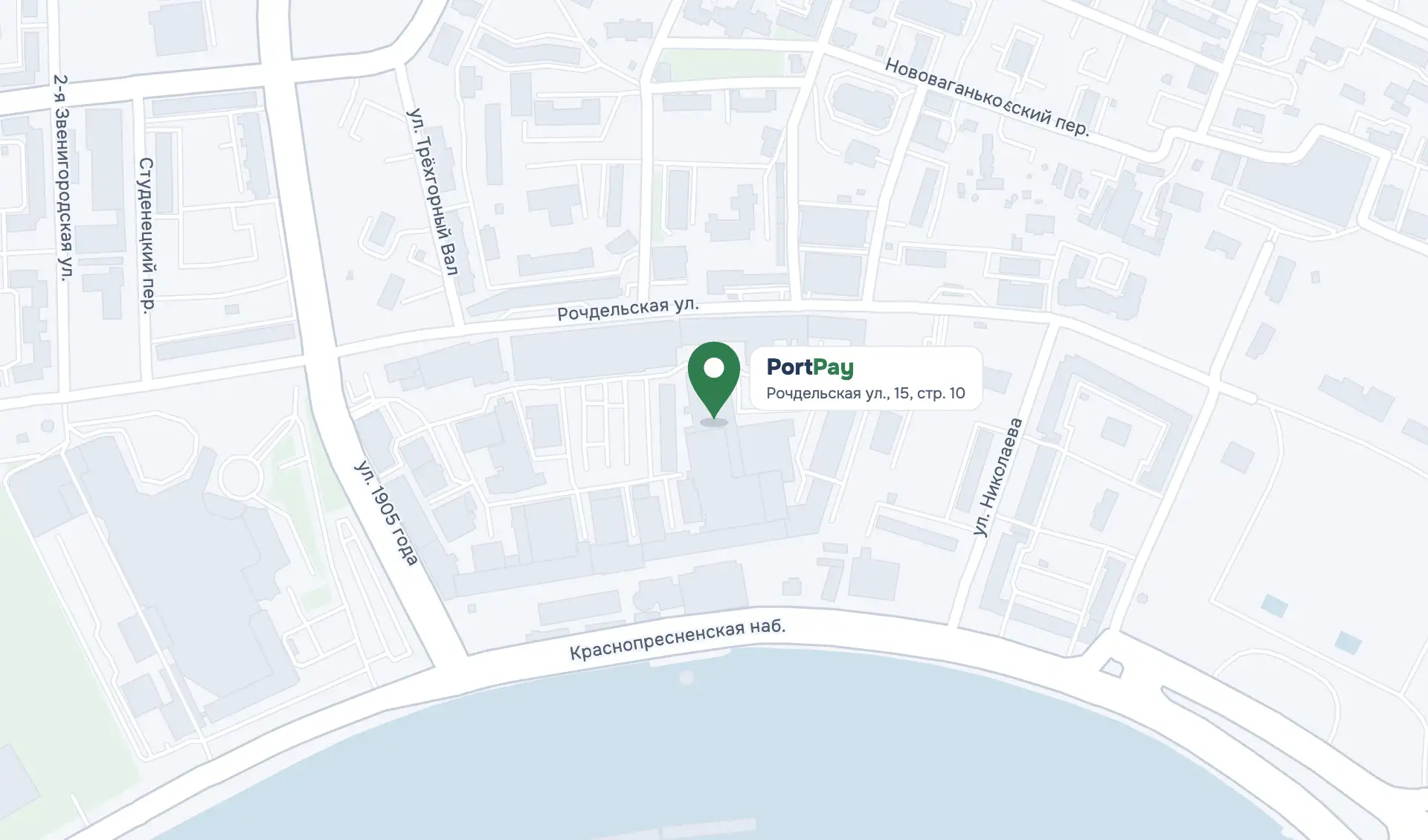 Схема проезда: офис PortPay, Москва, Рочдельская ул., 15, стр. 10